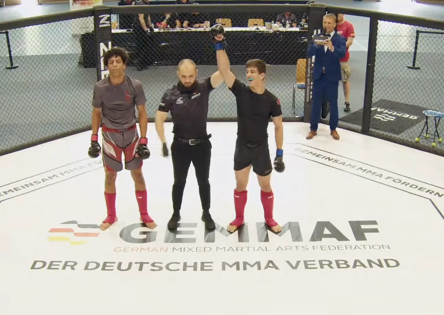 Daniel Böll nach seinem Sieg bei der GEMMAF German Mixed Martial Arts Federation