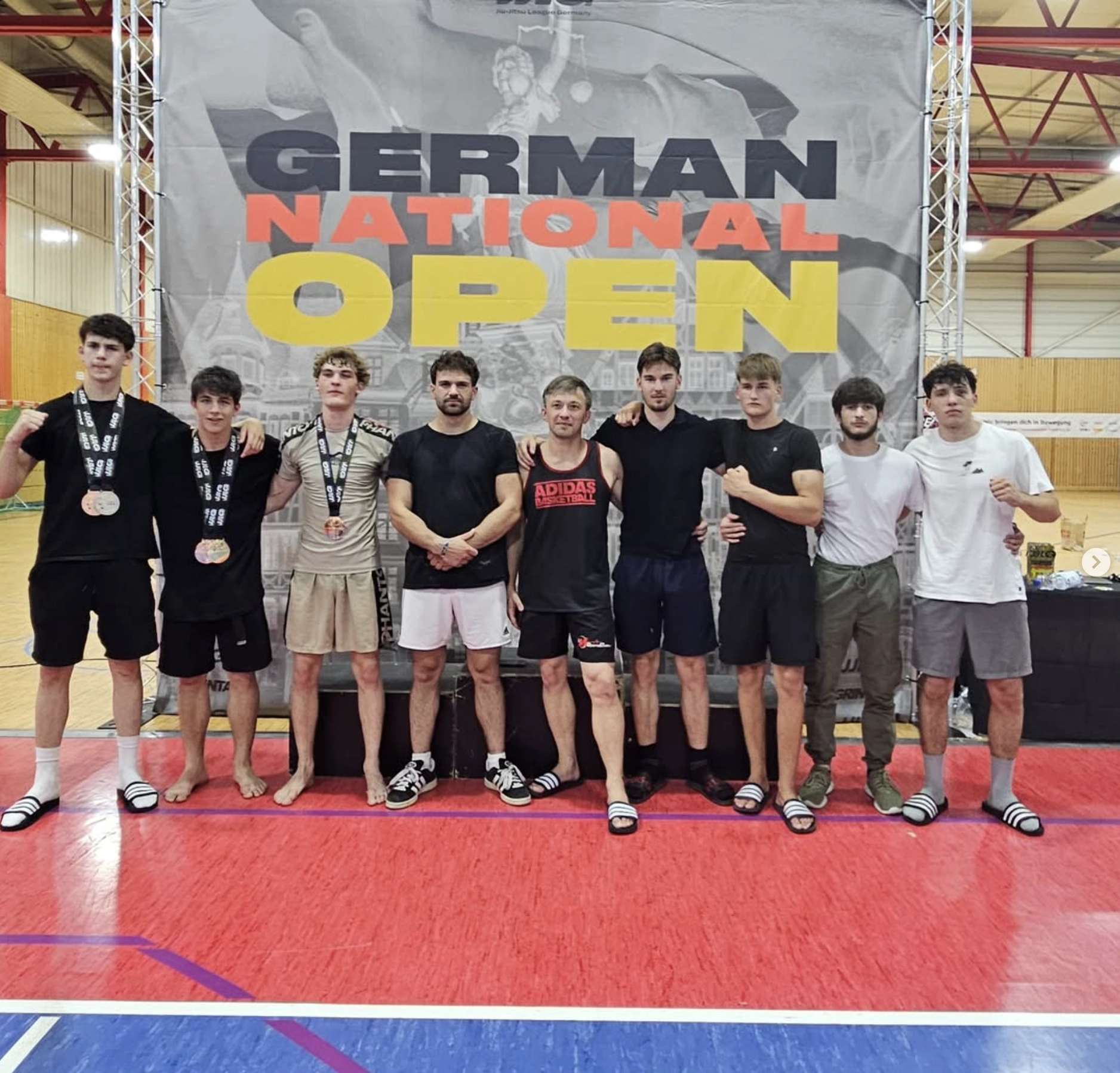 Martial Arts Sports Center Grünstadt bei der JJL German National Open in Frankfurt mit erfolgreichen Platzierungen im Gi und No Gi Grappling.